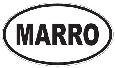 MARRO - Oval Sticker