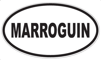 MARROGUIN - Oval Magnet