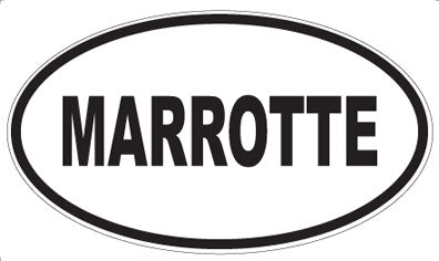 MARROTTE - Oval Magnet