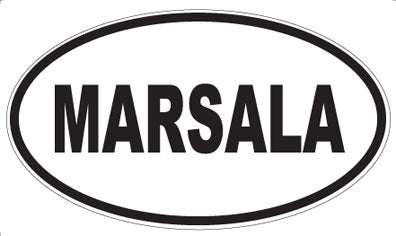 MARSALA - Oval Magnet