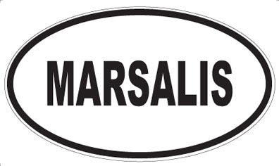 MARSALIS - Oval Sticker