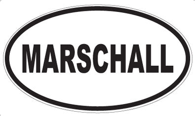 MARSCHALL - Oval Sticker