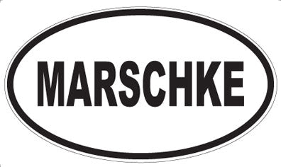MARSCHKE - Oval Magnet