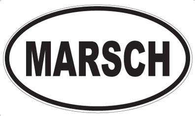 MARSCH - Oval Magnet