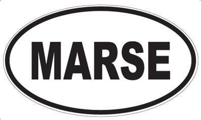MARSE - Oval Sticker