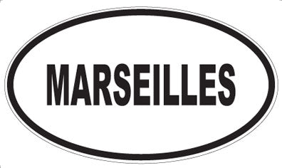 MARSEILLES - Oval Magnet