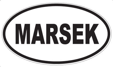 MARSEK - Oval Magnet