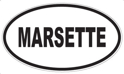MARSETTE - Oval Magnet