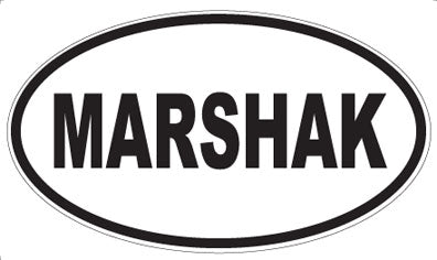 MARSHAK - Oval Sticker