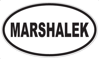 MARSHALEK - Oval Sticker