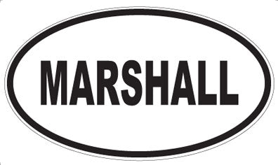 MARSHALL - Oval Magnet