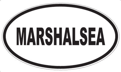 MARSHALSEA - Oval Sticker