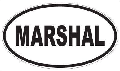 MARSHAL - Oval Magnet