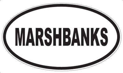 MARSHBANKS - Oval Magnet