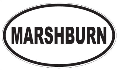 MARSHBURN - Oval Sticker