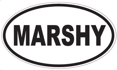MARSHY - Oval Sticker