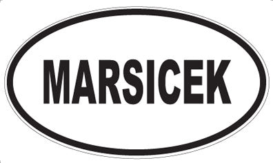 MARSICEK - Oval Sticker