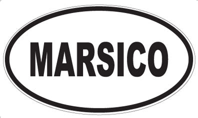 MARSICO - Oval Sticker