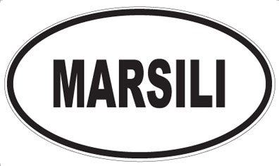 MARSILI - Oval Sticker