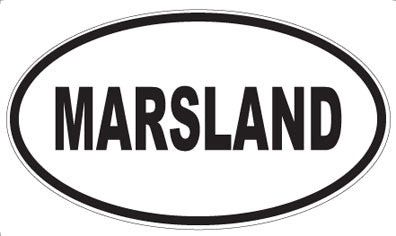 MARSLAND - Oval Sticker