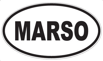 MARSO - Oval Sticker