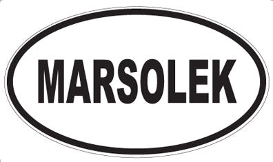 MARSOLEK - Oval Sticker