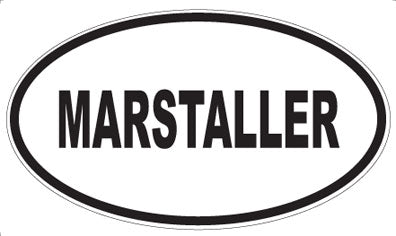 MARSTALLER - Oval Sticker