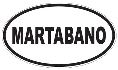 MARTABANO - Oval Sticker