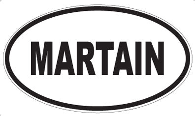 MARTAIN - Oval Magnet