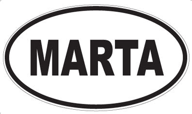 MARTA - Oval Magnet