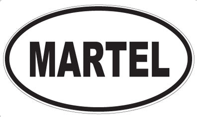 MARTEL - Oval Sticker