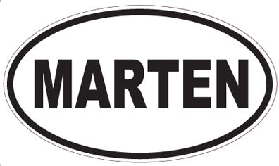 MARTEN - Oval Sticker