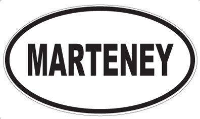 MARTENEY - Oval Sticker