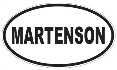 MARTENSON - Oval Magnet