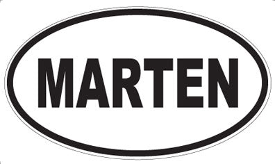 MARTEN - Oval Magnet