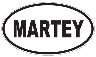 MARTEY - Oval Sticker