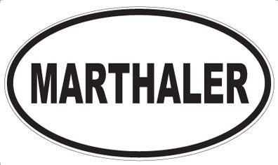 MARTHALER - Oval Sticker