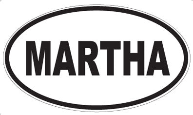 MARTHA - Oval Magnet