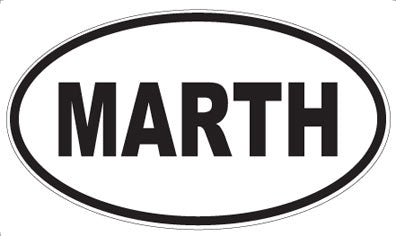 MARTH - Oval Magnet