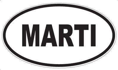 MARTI - Oval Sticker