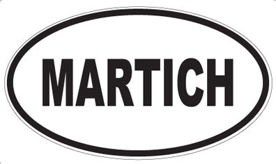 MARTICH - Oval Sticker