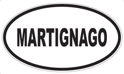 MARTIGNAGO - Oval Sticker