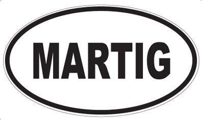 MARTIG - Oval Magnet