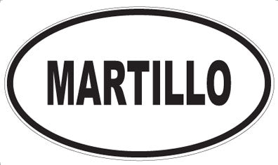 MARTILLO - Oval Sticker