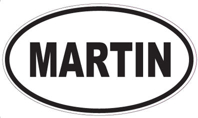 MARTIN - Oval Sticker