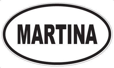 MARTINA - Oval Magnet