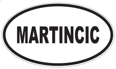 MARTINCIC - Oval Sticker