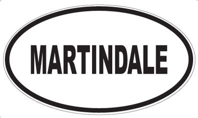 MARTINDALE - Oval Sticker