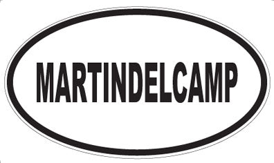 MARTINDELCAMP - Oval Sticker