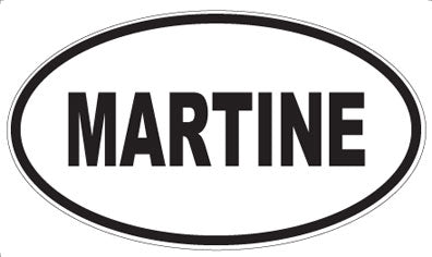 MARTINE - Oval Sticker